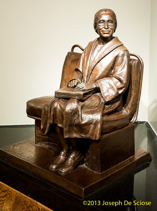 when was rosa parks statue built