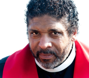 Rev. Dr. William J. Barber, On the Edmund Pettus Bridge, Selma, Alabama