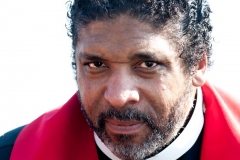 Rev. Dr. William J. Barber, On the Edmund Pettus Bridge, Selma, Alabama