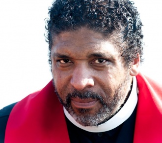 Rev. Dr. William J. Barber, On the Edmund Pettus Bridge, Selma, Alabama