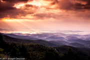 Morning view from Grandfather Mountain, Blue Ridge Mountains, North Carolina
