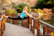 Yogini doing a yoga posture