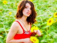 Jenny in the Sunflowers