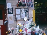 Outpouring of grief at a Firehouse on the upper Eastside, NYC