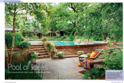 Backyard Retreats 2009, Southern Living Magazine, swimming pool, Alexandria, Louisiana