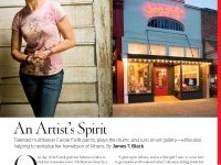 Artist Carol Foret, Athens, Alabama Southern Living Magazine, October 2008