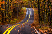 Little River Canyon, autumn, country road