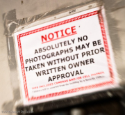 No Photography, sign